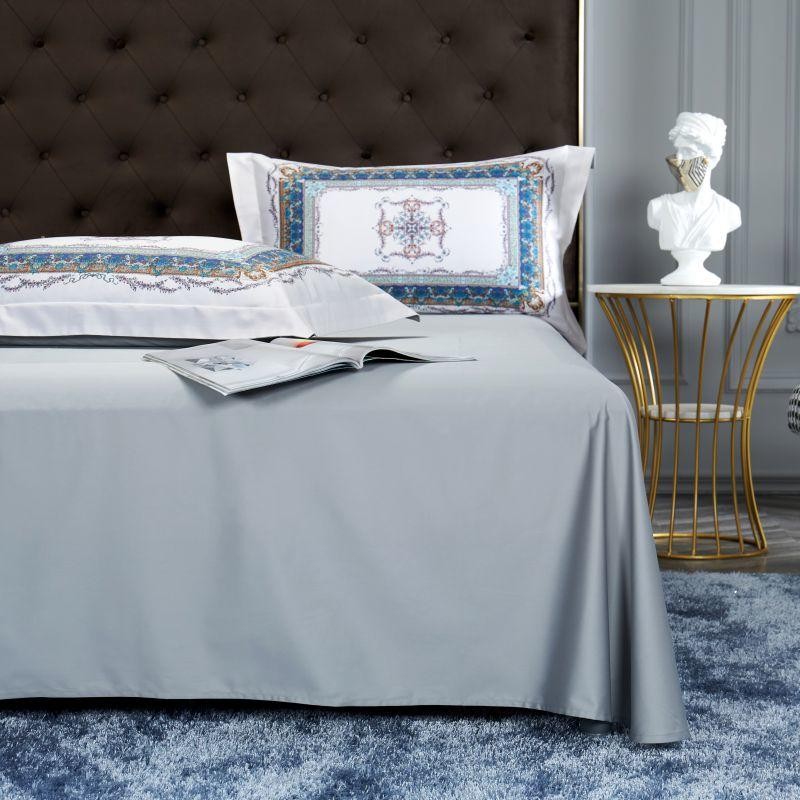 Ava Layered 3D Printed Border Egyptian Cotton Duvet Cover Set