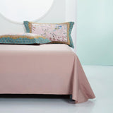 Anne Hybrid Floral And Diamond Printed Silky Egyptian Cotton Duvet Cover Set