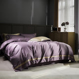 Manya Classic Solid Reversible Egyptian Cotton Duvet Cover Set