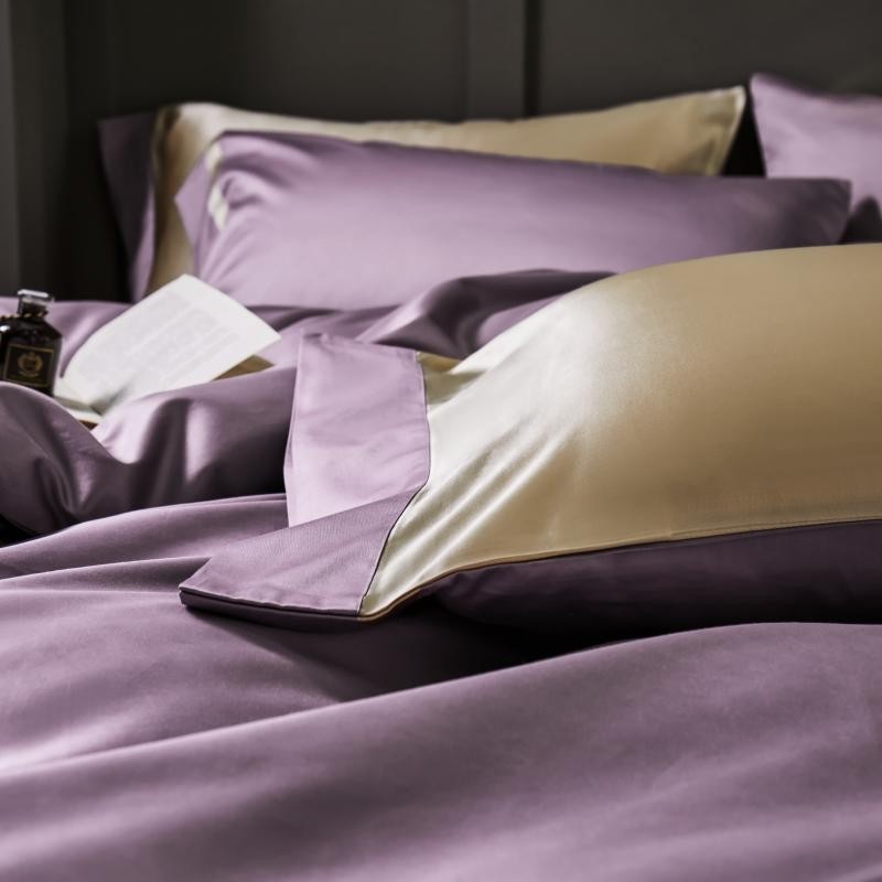 Manya Classic Solid Reversible Egyptian Cotton Duvet Cover Set