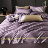 Manya Classic Solid Reversible Egyptian Cotton Duvet Cover Set