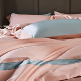 Manya Classic Solid Reversible Egyptian Cotton Duvet Cover Set