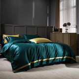 Manya Classic Solid Reversible Egyptian Cotton Duvet Cover Set