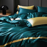 Manya Classic Solid Reversible Egyptian Cotton Duvet Cover Set