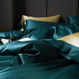 Manya Classic Solid Reversible Egyptian Cotton Duvet Cover Set