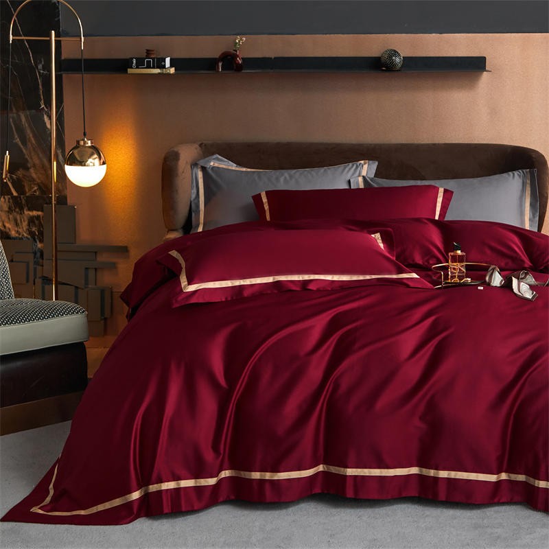 Karine Modern Seamless Solid Egyptian Cotton Duvet Cover Set