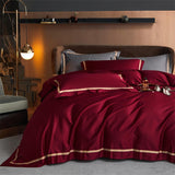 Karine Modern Seamless Solid Egyptian Cotton Duvet Cover Set