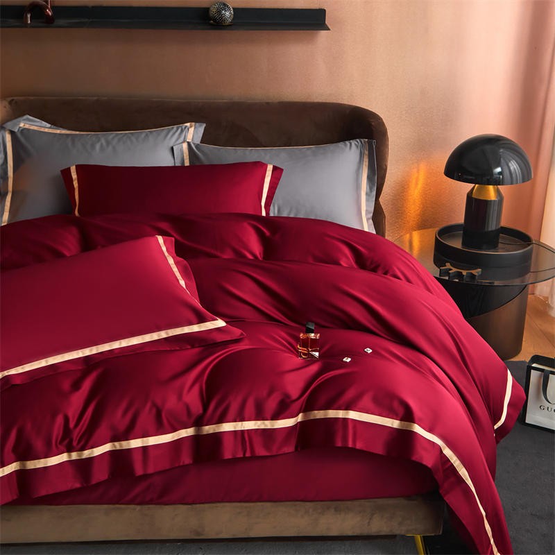 Karine Modern Seamless Solid Egyptian Cotton Duvet Cover Set