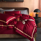 Karine Modern Seamless Solid Egyptian Cotton Duvet Cover Set