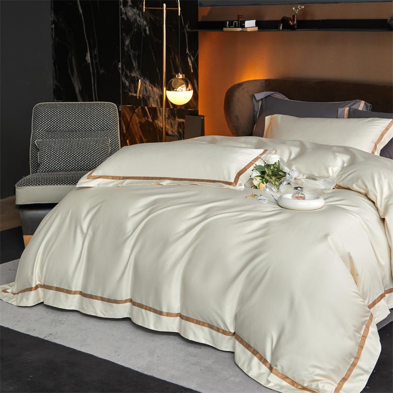 Karine Modern Seamless Solid Egyptian Cotton Duvet Cover Set