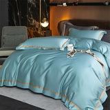 Karine Modern Seamless Solid Egyptian Cotton Duvet Cover Set