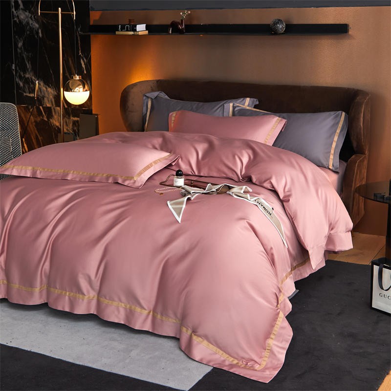 Karine Modern Seamless Solid Egyptian Cotton Duvet Cover Set