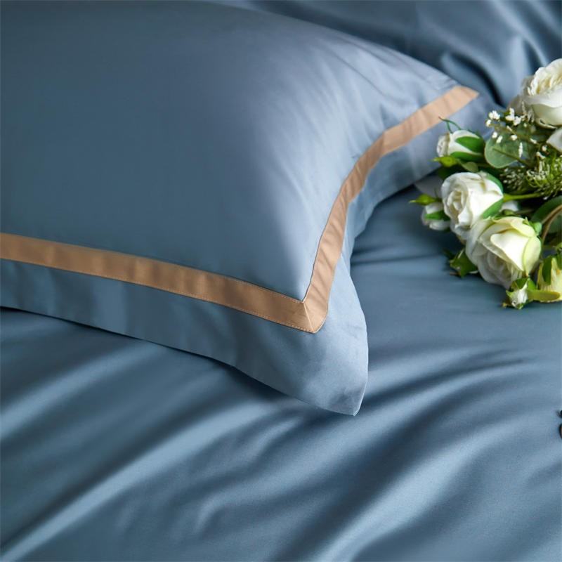 Karine Modern Seamless Solid Egyptian Cotton Duvet Cover Set