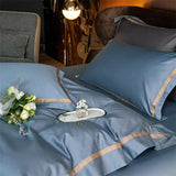 Karine Modern Seamless Solid Egyptian Cotton Duvet Cover Set