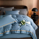 Karine Modern Seamless Solid Egyptian Cotton Duvet Cover Set