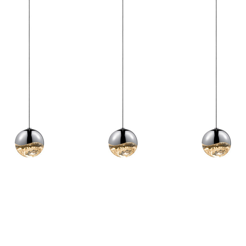 Grapes Three Light Linear Pendant Light