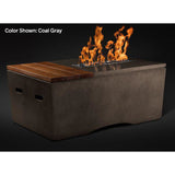 Slick Rock Concrete Oasis Series 48-Inch Rectangle Fire Table KOF48