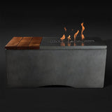 Slick Rock Concrete Oasis Series 48-Inch Rectangle Fire Table KOF48