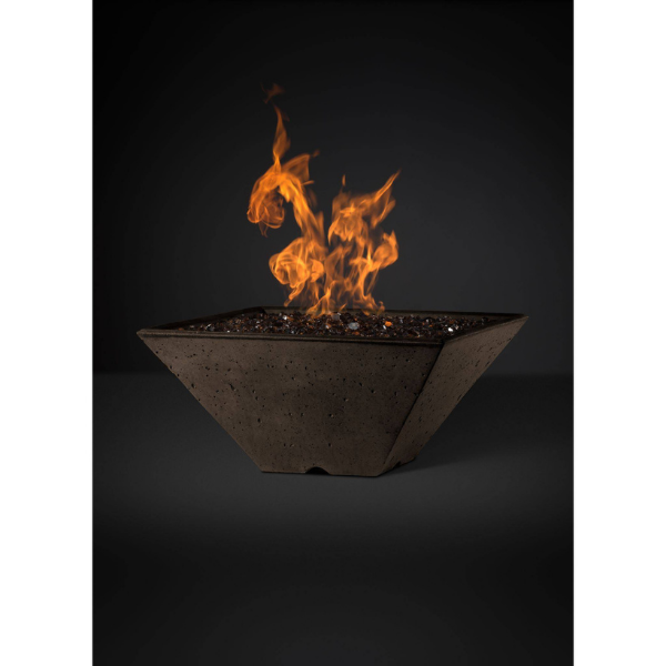 Slick Rock Concrete Ridgeline Series 22-Inch Square Fire Pit KRL22S