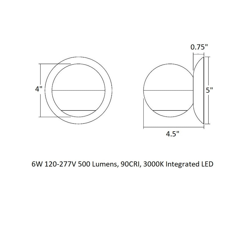 Hemisphere Wall Sconce