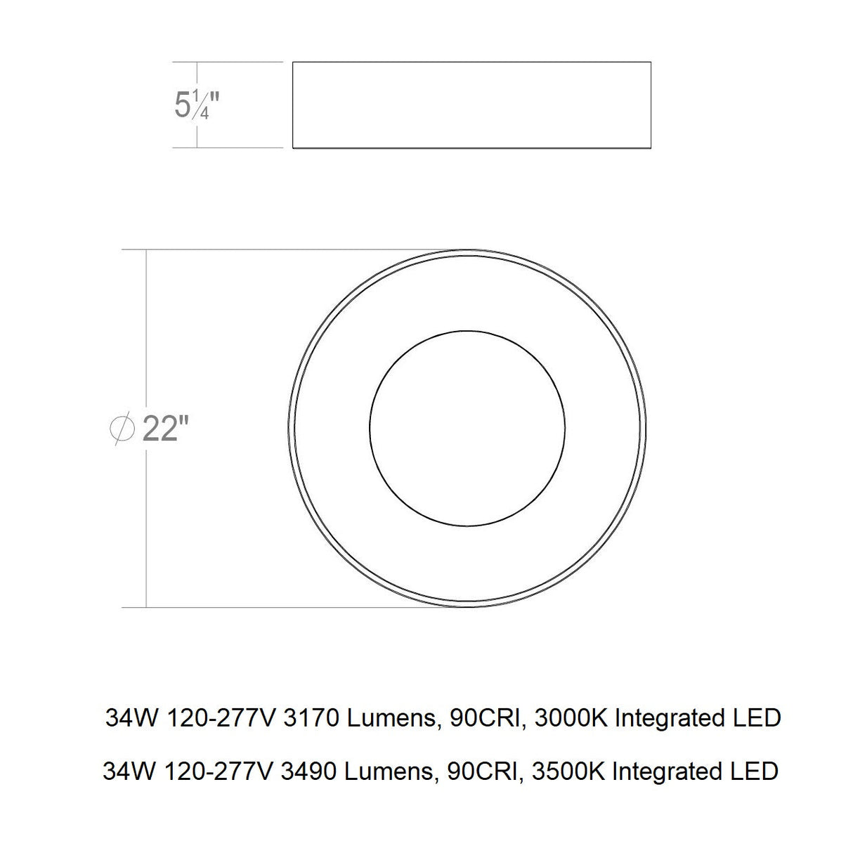 Ilios LED Flush Mount