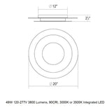 Offset LED Flush Mount