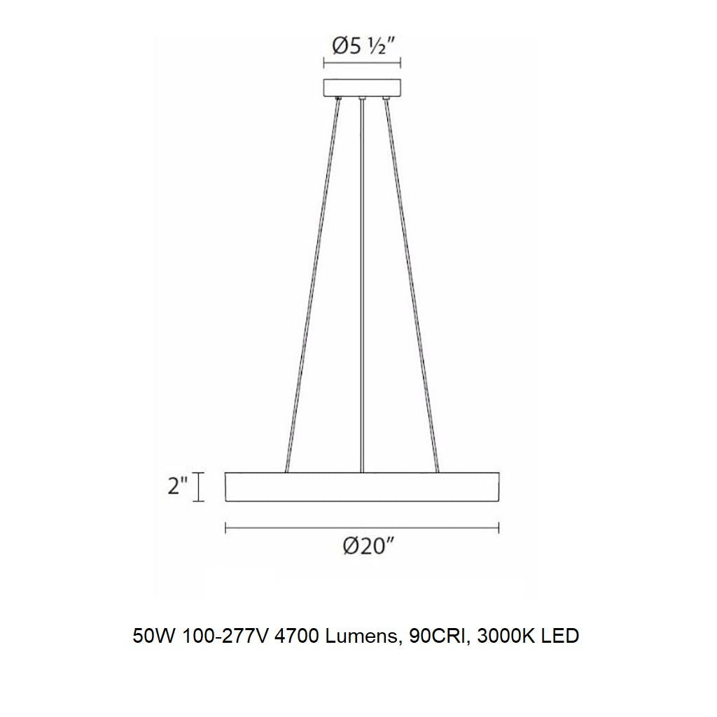 Pi LED Pendant Light