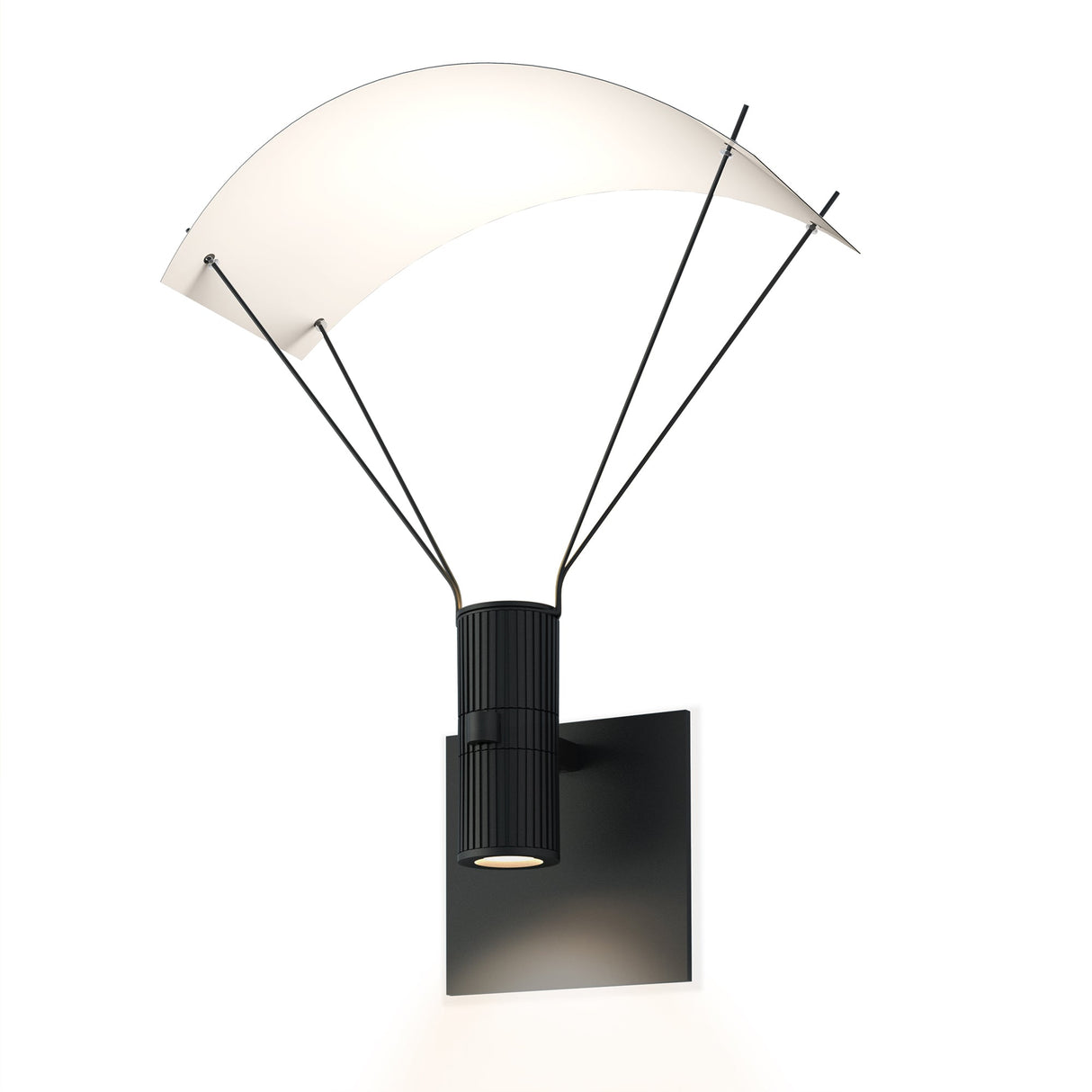 Suspenders Wall Light with Parachute Luminaire