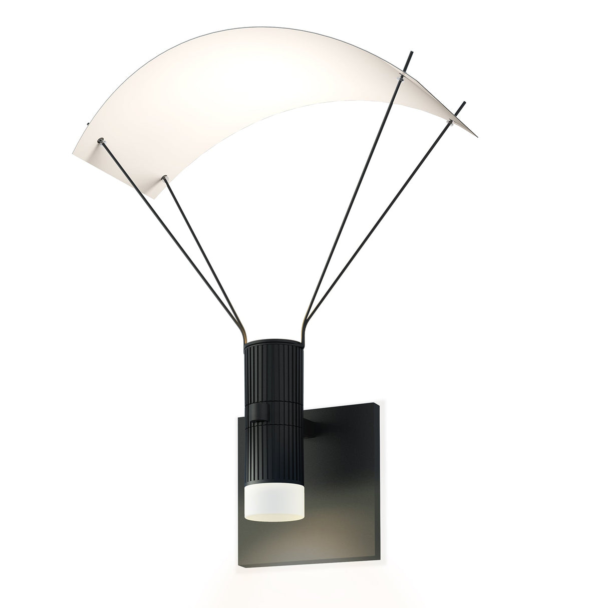 Suspenders Wall Light with Parachute Luminaire