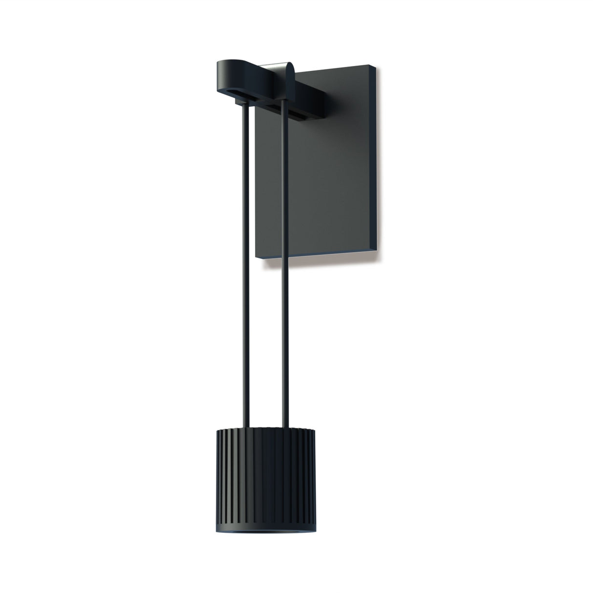 Suspenders Wall Light with Suspended Cylinder Luminaire