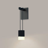 Suspenders Wall Light with Suspended Cylinder Luminaire