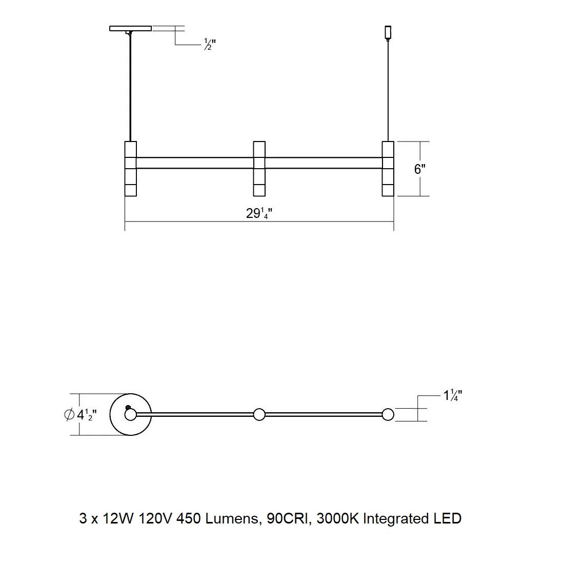 Systema Staccato Linear Pendant Light