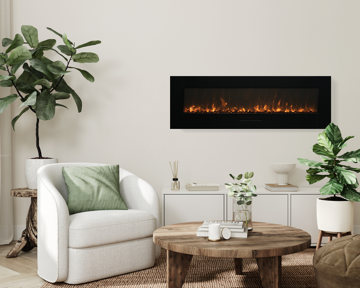 Amantii WM-FM-BG Wall Mount Electric Fireplace